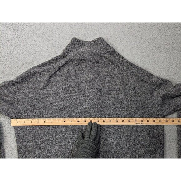 Smartwool Sweater Mens Large Merino Wool Blend Partial Zip Pullover Gray - Picture 12 of 15